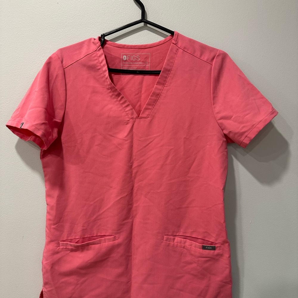 Figs Pink Short Sleeve Tee